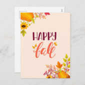 ハッピー秋パンプキン離れとズナム シーズンポストカード (正面/裏面)