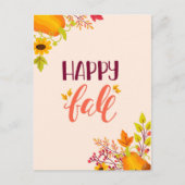 ハッピー秋パンプキン離れとズナム シーズンポストカード (正面)