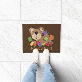 ハッピー秋ベアードアマット ドアマット