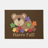 ハッピー秋ベアードアマット ドアマット (正面)