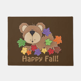 ハッピー秋ベアードアマット ドアマット
