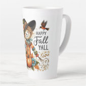 ハッピー秋ヤかかしと紅葉 カフェラテマグ (右アングル)