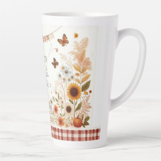 ハッピー秋ヤかかしと紅葉 カフェラテマグ (右)