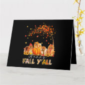 ハッピー秋ヤルポメラニア犬秋の恋人パンプキンスH カード (黄色い花)