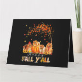 ハッピー秋ヤルポメラニア犬秋の恋人パンプキンスH カード (裏面)