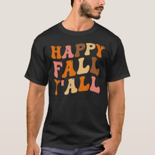 ハッピー秋ヤルヴィンテージグルーヴィー秋ビーブズオータム Tシャツ