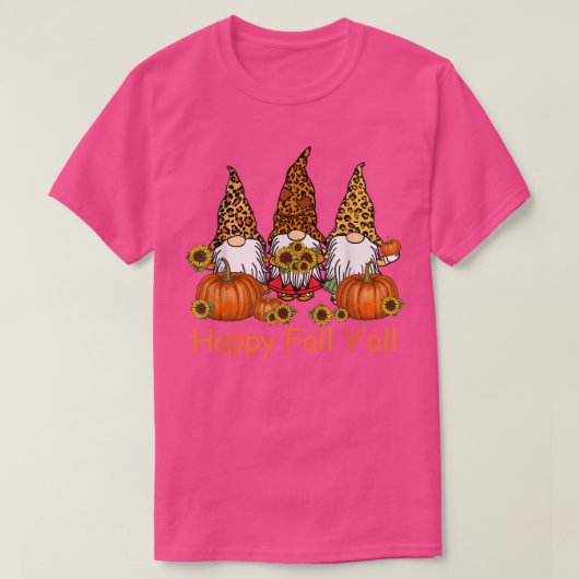 ハッピー秋ヤル格言ヒョウかぼちゃの秋より Tシャツ (デザイン正面)