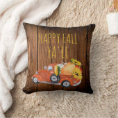 ハッピー秋ヤル素朴ーヴィンテージカボチャを拾う クッション (ブランケット)