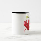 ハッピー秋ヤル葉ームグ ツートーンマグカップ (中央)