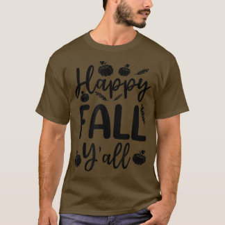 ハッピー秋ヤレルオータム紅葉カボキンズサンクシュグ Tシャツ