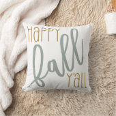 ハッピー秋ヤールオータムトレンディーモダン引用文 クッション (ブランケット)