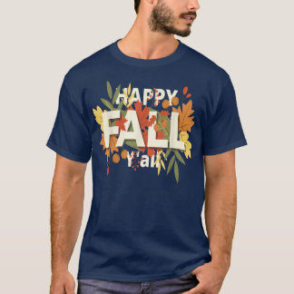 ハッピー秋ヤールハロウィーンレターティー紅葉 Tシャツ