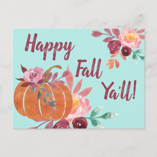 ハッピー秋ヤールパンプキン ポストカード (正面)