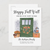 ハッピー秋ヤールフロントドアパンプキンホリデームービング 案内ポストカード (正面/裏面)