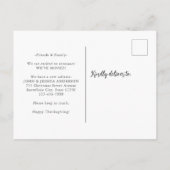 ハッピー秋ヤールフロントドアパンプキンホリデームービング 案内ポストカード (裏面)