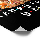 ハッピー秋ヤールプードドッグコーヒカボンプキン秋au ポスター (角)