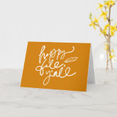 ハッピー秋ヤール カード (黄色い花)