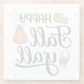 ハッピー秋ヤール ガラスコースター (裏面)