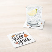 ハッピー秋ヤール スクエアペーパーコースター (インサイチュ)