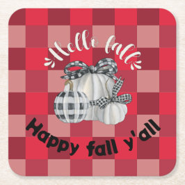 ハッピー秋ヤール スクエアペーパーコースター