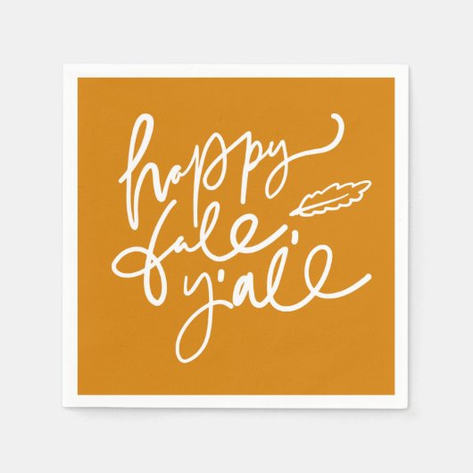 ハッピー秋ヤール スタンダードカクテルナプキン (正面)