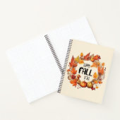 ハッピー秋ヤール – パンプキン&紅葉リース ノートブック (内部)