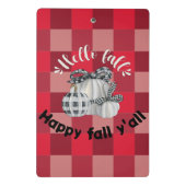 ハッピー秋ヤール ミニクリップボード (裏面)