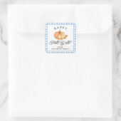 ハッピー秋ヤール |秋の秋 |名パーソナライズされた前 スクエアシール (バッグ)