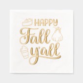 ハッピー秋ヤール 箔ナプキン (正面)