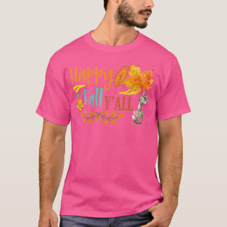 ハッピー秋ヤll秋紅葉キュートフローティング tシャツ