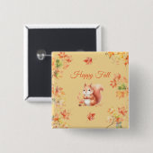 ハッピー秋リス離れル 缶バッジ (正面&裏面)