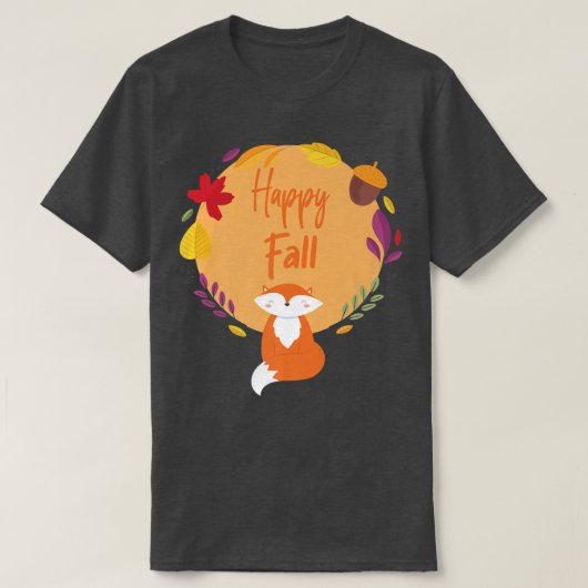 ハッピー秋レッドフォエス秋シーズン Tシャツ (デザイン正面)