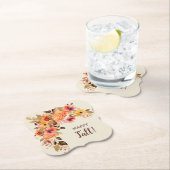 ハッピー秋秋の花開花ブラケット ペーパーコースター (インサイチュ)