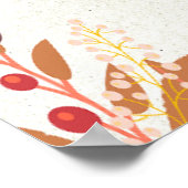 ハッピー秋秋感謝祭カスタマイズ ポスター (角)