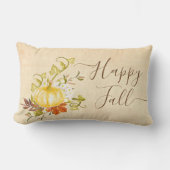 ハッピー秋紅葉とカボチャ ランバークッション (正面)