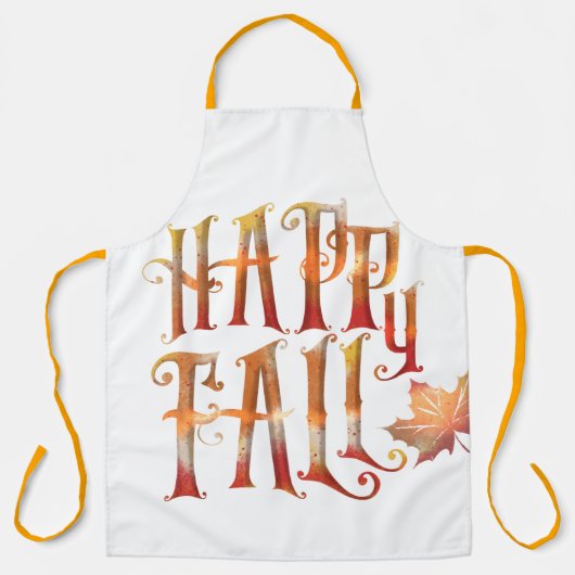 ハッピー秋 エプロン (正面)