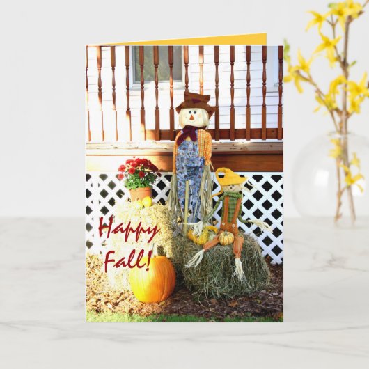 ハッピー秋! カード (黄色い花)