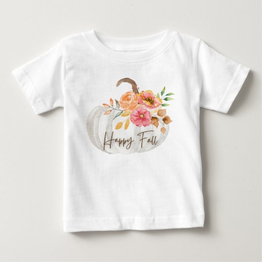 ハッピー秋 ベビーTシャツ (正面)