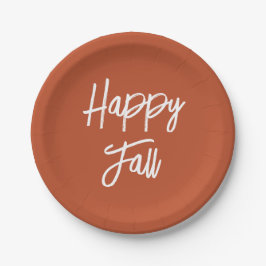 ハッピー秋 ペーパープレート