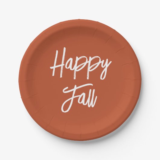ハッピー秋 ペーパープレート (正面)