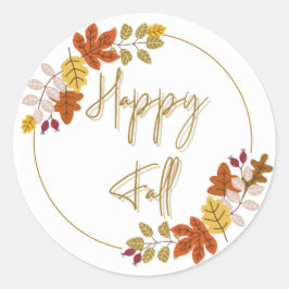 ハッピー秋 ラウンドシール