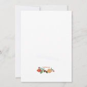 ハッピー秋 招待状 (裏面)