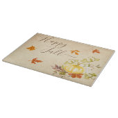 ハッピー秋 |紅葉とカボチャ カッティングボード (角)