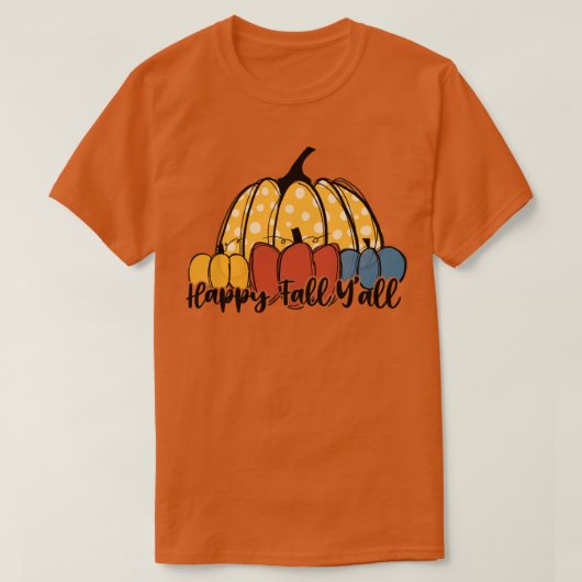 ハッピー秋yall1 2 tシャツ (デザイン正面)