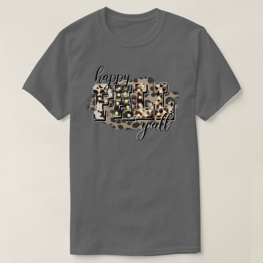 ハッピー秋Yall1 Tシャツ (デザイン正面)