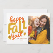 ハッピー秋Y'all Autumnフォトカード (正面)