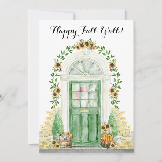 ハッピー秋Y'all New Home Announcement 案内状 (正面)