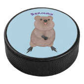 ハッピー笑顔かわいいクッカアニメデザイン アイスホッケーパック (3/4)