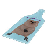 ハッピー笑顔かわいいクッカアニメデザイン カッティングボード (角)