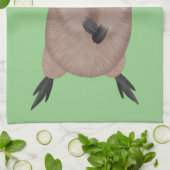 ハッピー笑顔かわいいクッカアニメデザイン キッチンタオル (折り畳み)